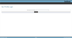 Desktop Screenshot of myprofile.wellpoint.com